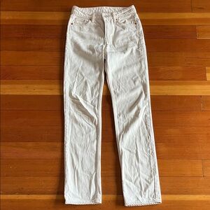 Women’s White Straight-Leg Jeans